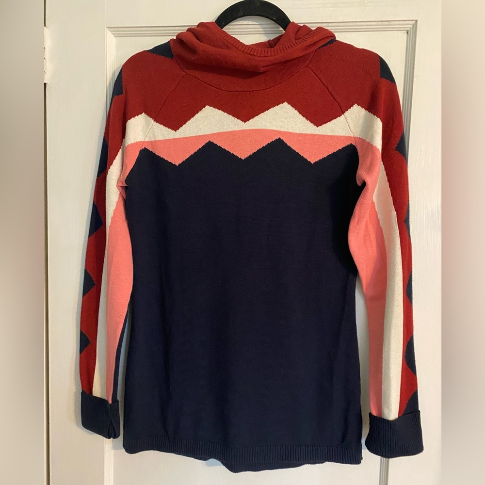 Gap Fit Pull Over Cotton Blend Hoodie Long Sleeve Thumb Hole Sweater M